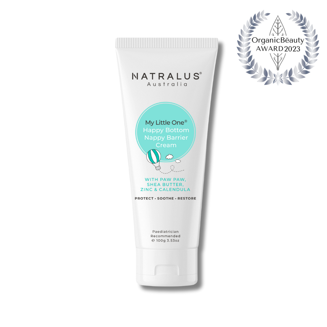 My Little One Happy Bottom Nappy Barrier Cream – natural baby nappy rash protection with Paw Paw, Shea Butter &amp; Zinc.