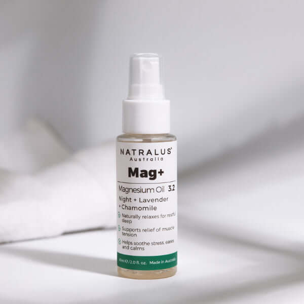 Natralus Magnesium Sleep Spray Night 3.2 – Lavender and Chamomile magnesium oil for natural sleep support in Australia