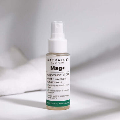 Natralus Magnesium Sleep Spray Night 3.2 – Lavender and Chamomile magnesium oil for natural sleep support in Australia