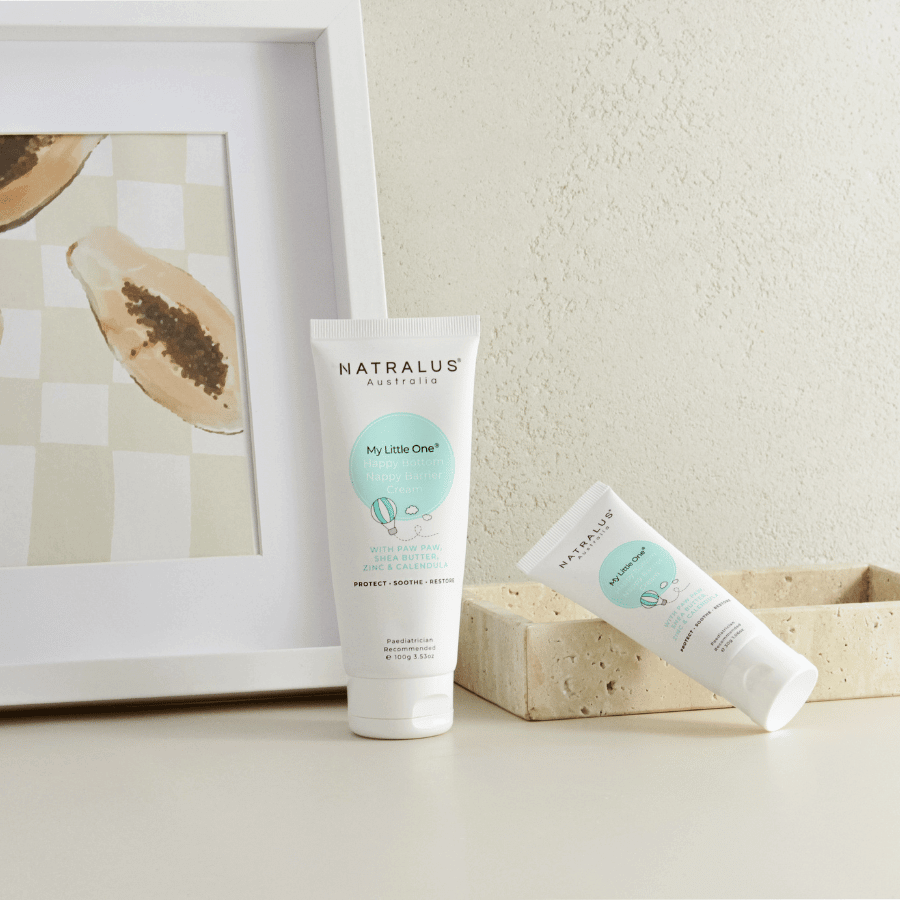 My Little One Happy Bottom Nappy Barrier Cream – natural baby nappy rash protection with Paw Paw, Shea Butter &amp; Zinc.