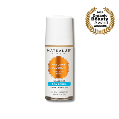 Natralus Natural Deodorant Bicarb Free Sea Berry – safe, aluminium-free deodorant for sensitive skin in Australia